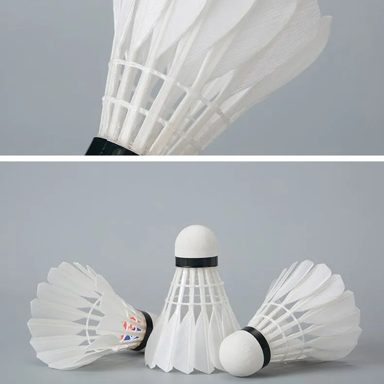 Plume F9 Goose Feather Shuttlecock 12 Pack Goose Feather Everyday Shuttlecocks-1