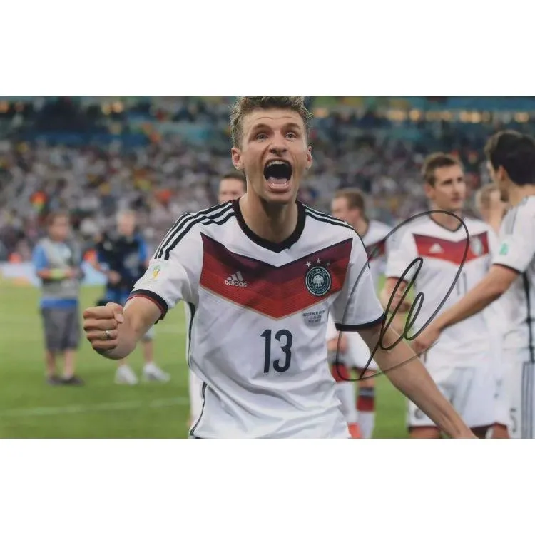 Yi Shot Thomas Müller, Autographed, Signature Photo Included SA Certificate Framed For Preservation-7