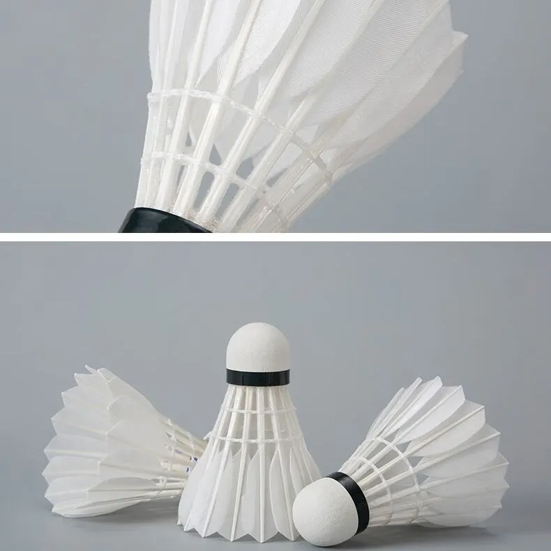 Plume F5 Goose Feather Shuttlecock 12 Pack Goose Feather Everyday Shuttlecocks-1