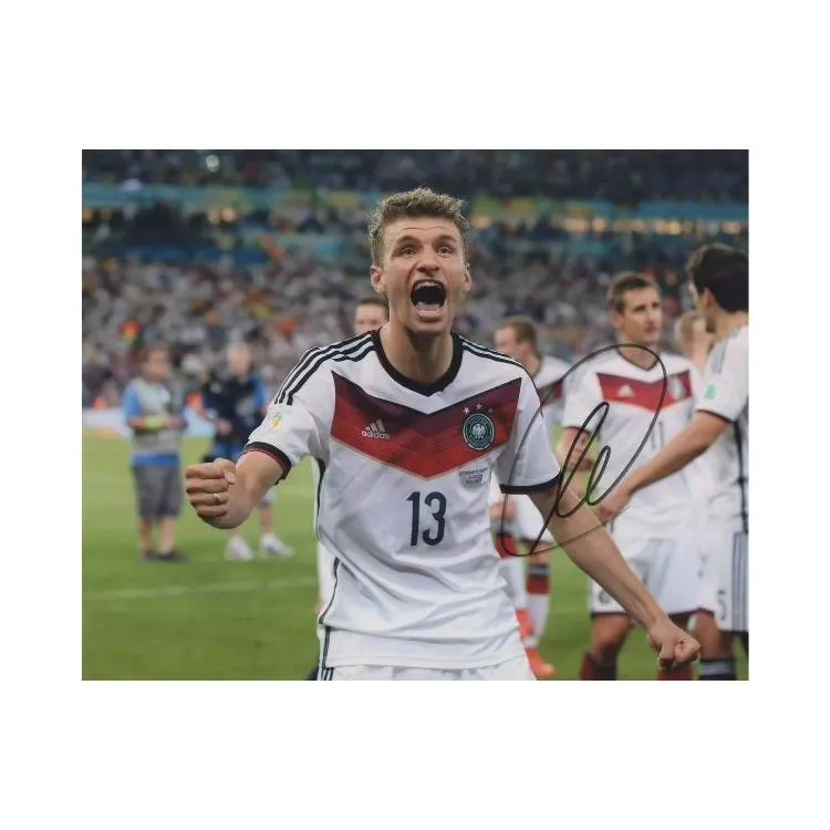 Yi Shot Thomas Müller, Autographed, Signature Photo Included SA Certificate Framed For Preservation-8