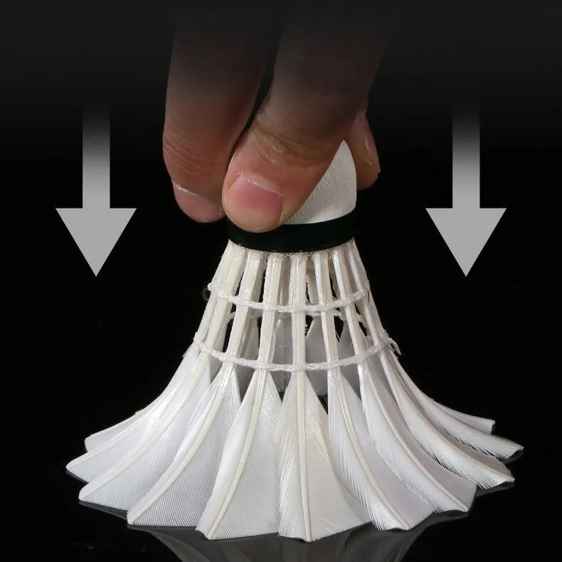 Plume F9 Goose Feather Shuttlecock 12 Pack Goose Feather Everyday Shuttlecocks-2