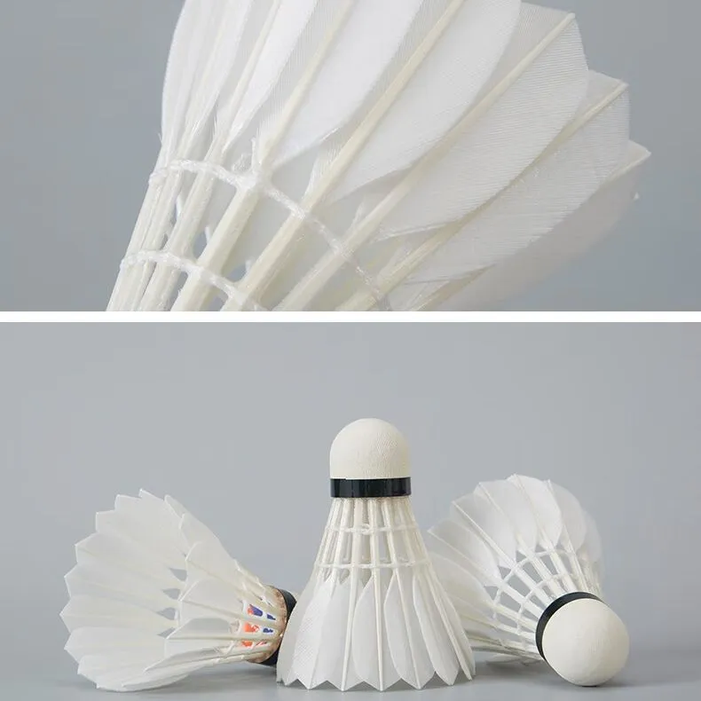 Plume F1 Goose Feather Shuttlecock 12 Pack Goose Feather International Match Ball Shuttlecocks-1
