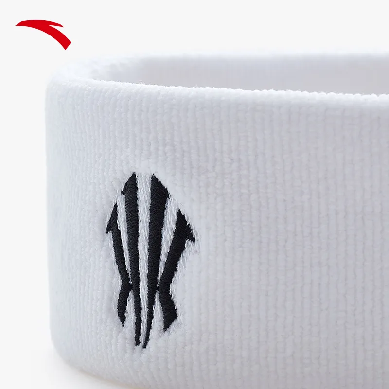 Anta Sweatbands Elastic White Elastane Unisex-3