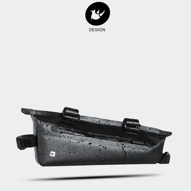RHINOWALK· Riding Equipment Top Handle Bag Unisex 600D TPU 35*6*13cm Black-1