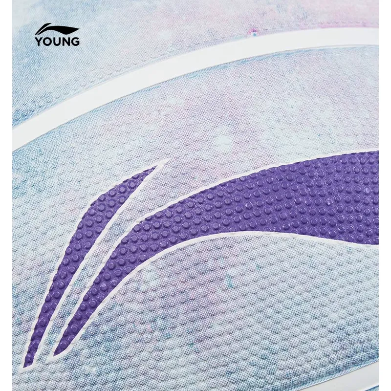 LiNing Rubber Basketball Blue Purple Size 6 Ball Training Unisex-2