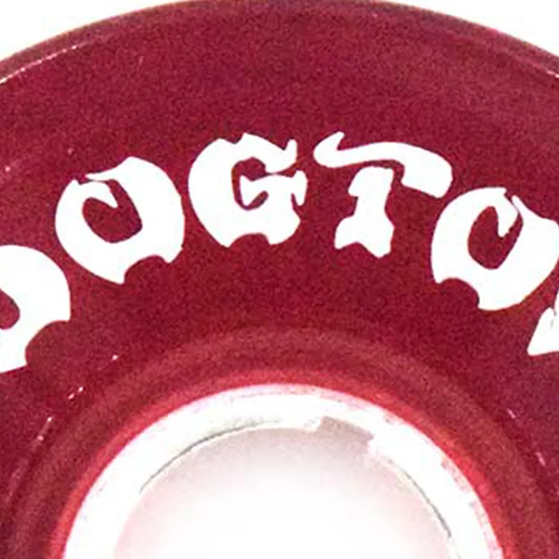 DOGTOWN Skateboard Wheels Land Surfboards 63mm X 84a-Transparent Red-4