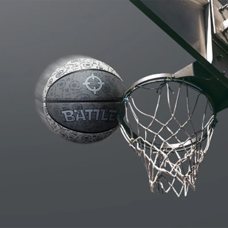 RIGORER Rubber Basketball Gray White Size 7 Training Unisex-6