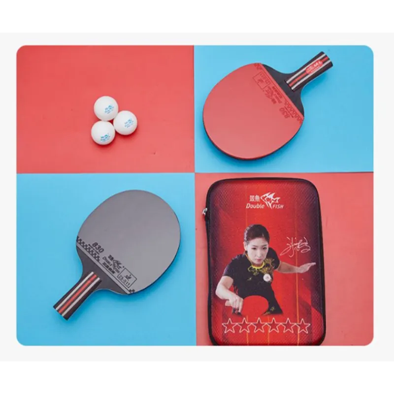 DOUBLEFISH Ping Pong Paddles Unisex All Wood-11
