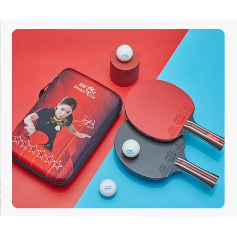 DOUBLEFISH Ping Pong Paddles Unisex All Wood-13