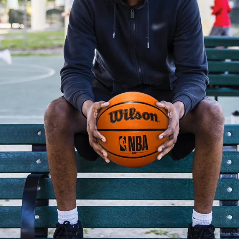 Wilson x NBA DRV Series Rubber Basketball Brown Size 7 Ball Training-5