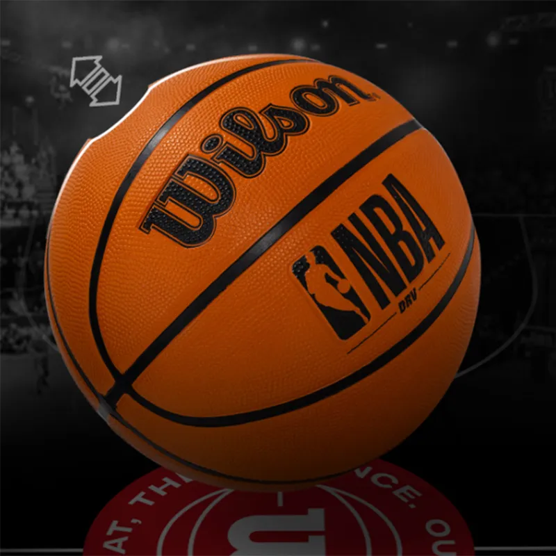 Wilson x NBA DRV Series Rubber Basketball Brown Size 7 Ball Training-6