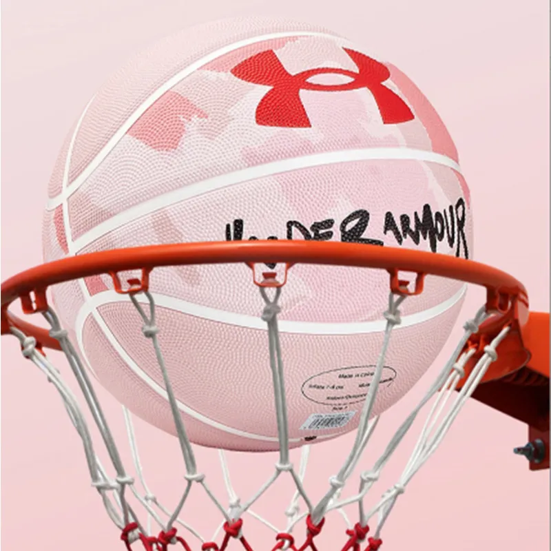 Under Armour Rubber Basketball Sky Pink Size 7 Training Competition Unisex-9