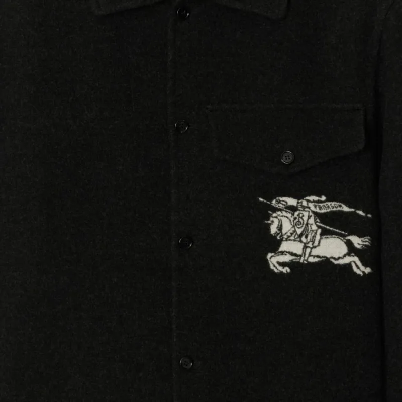 Burberry Ekd Motif Long Sleeved Jacket-6