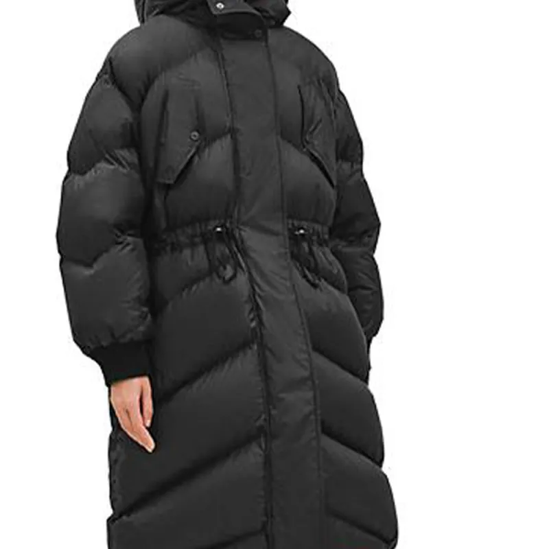 HERMES FW23 Puffer Jacket Coat Women's Black-2