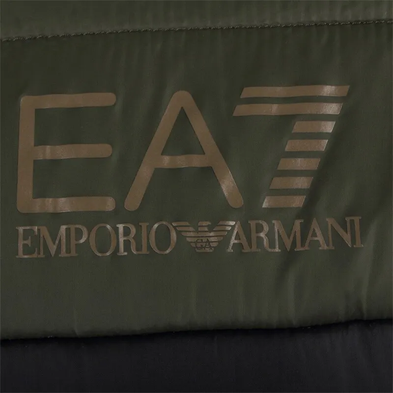 EMPORIO ARMANI EA7 Puffer Jacket Men's Army Green-4
