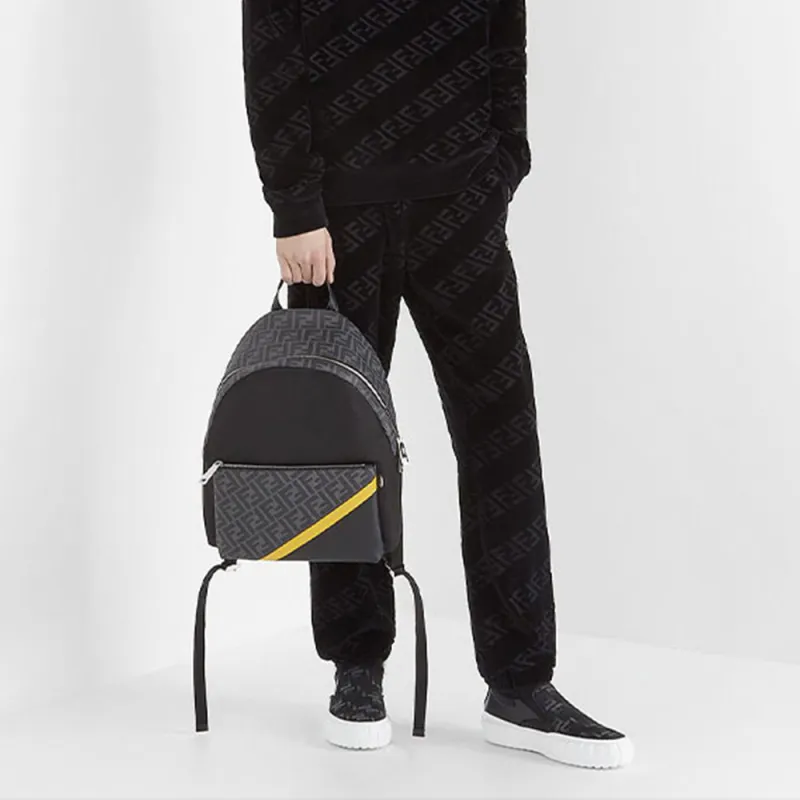 FENDI Ff Monogram Printed Track Pants-3