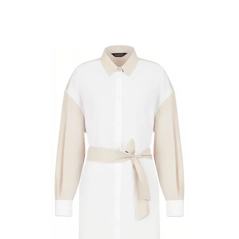 ARMANI EXCHANGE Long Sleeved Dresses Women's White-4