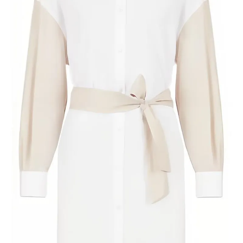 ARMANI EXCHANGE Long Sleeved Dresses Women's White-5