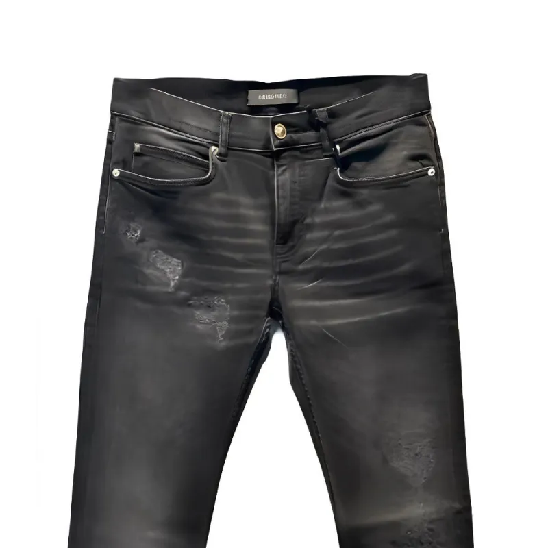 VERSACE Stretch Embroidered Logo Jeans-3