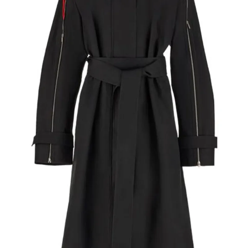 Ferragamo High Neck Belted Waist Coat-5