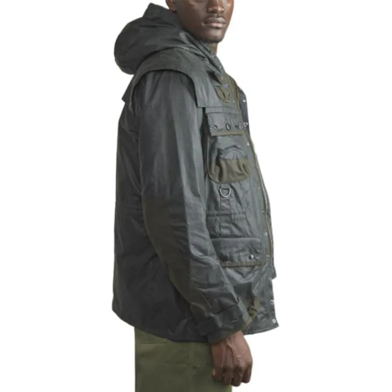 BARBOUR X To Ki To Button-Up Hooded Jacket-2