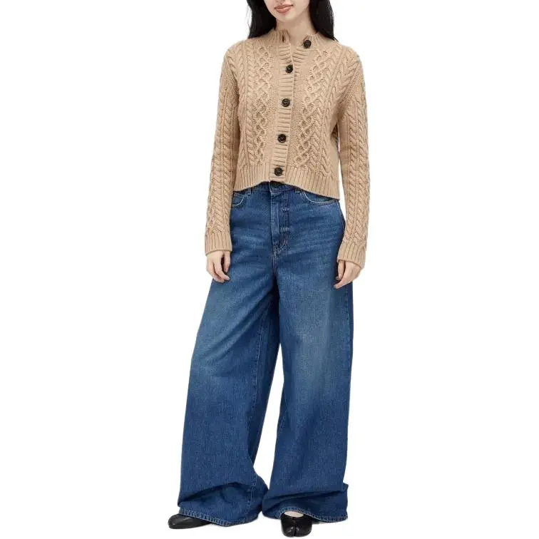 WEEKEND MaxMara Buttoned Crewneck Cardigan-1