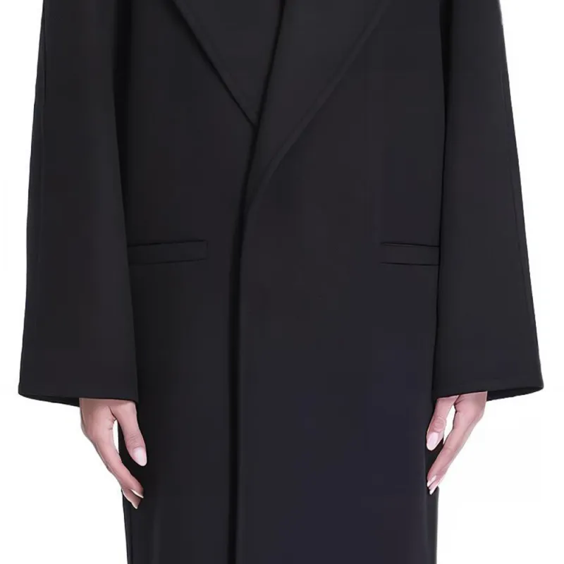 SAINT LAURENT Oversized Long Sleeved Coat-4