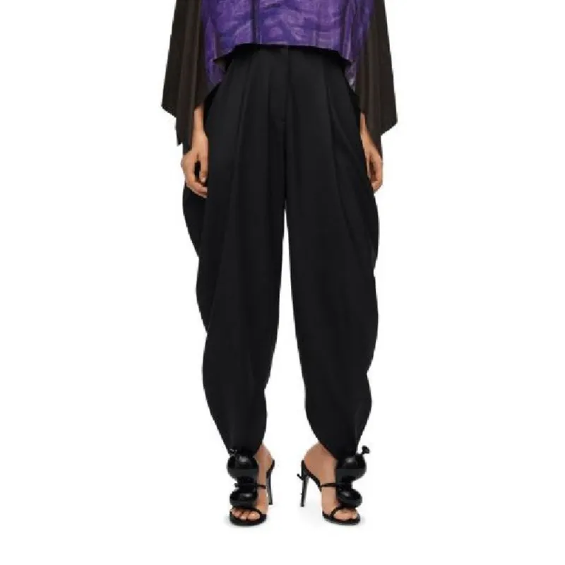 LOEWE Draped Trousers 'Black'-1