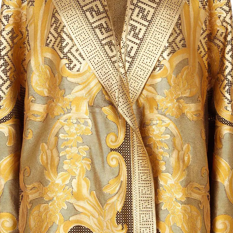 Versace X FENDI X VERSACE Leather Jackets Women's Multicolor-4