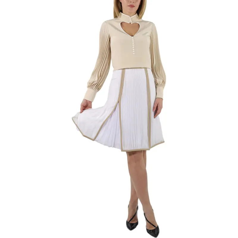 Burberry Casual Long Skirt Women's White-3