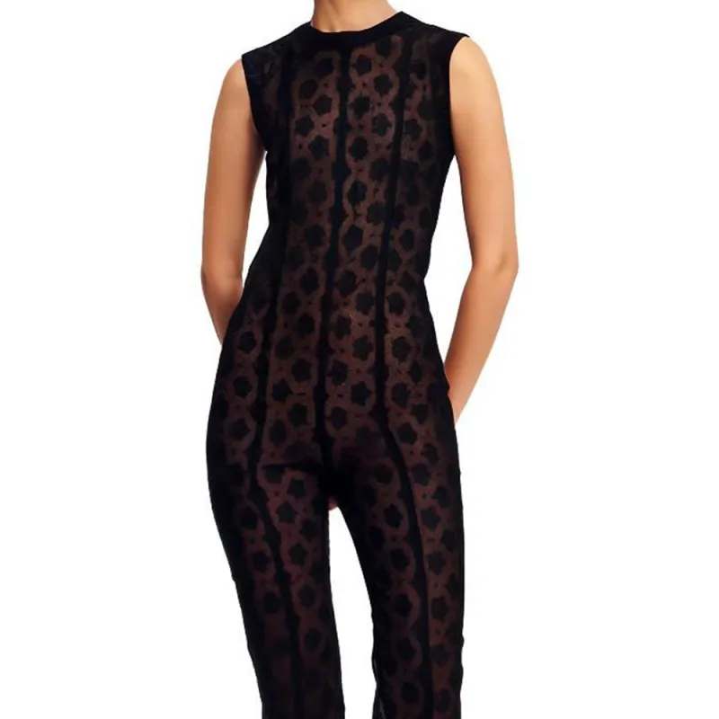 CHANEL Jumpsuits Women's Black-3