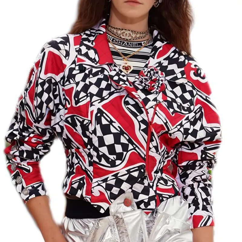 CHANEL Jackets Women's Red-1