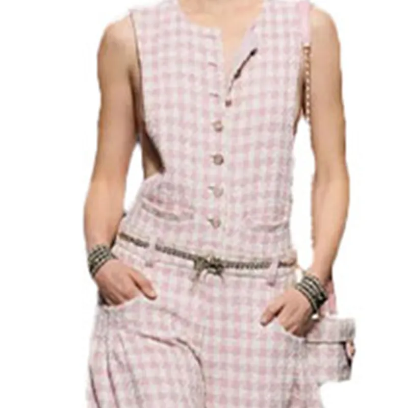 CHANEL Jumpsuits Women's Pink-4