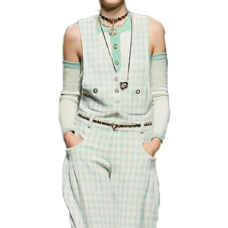 CHANEL Jumpsuits Women's Light Green-1
