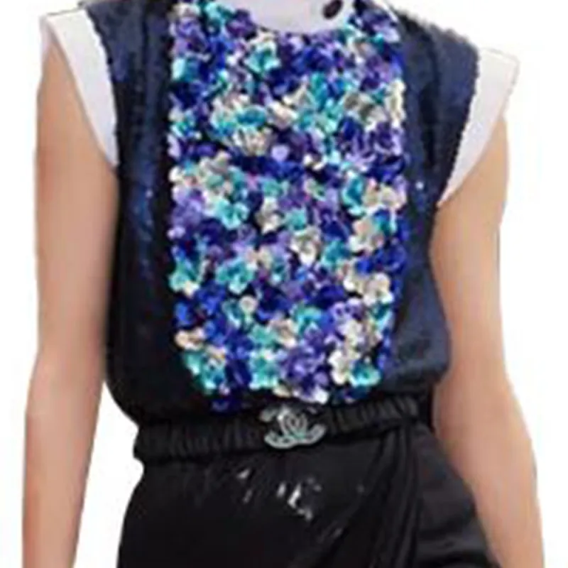 CHANEL Shirts Women's Marine Blue-3