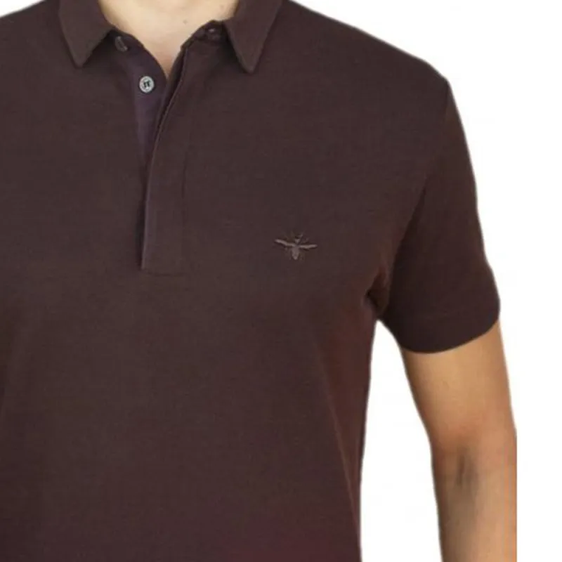 DIOR Polo Shirts Men Burgundy-3