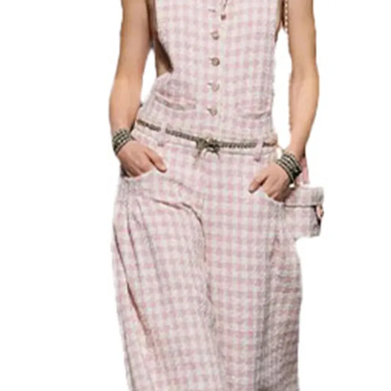 CHANEL Jumpsuits Women's Pink-3