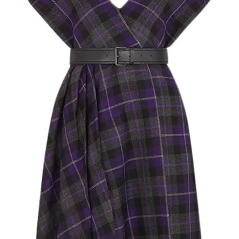 DIOR Mid Length Belted Dress-4