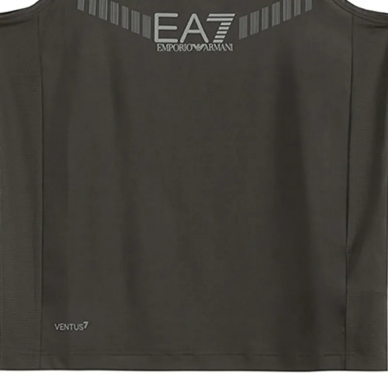 EMPORIO ARMANI EA7 SS23 Tank Top Men's Dark Gray Green-5