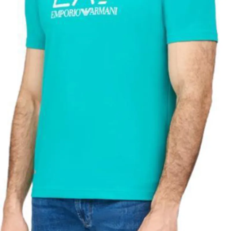 EMPORIO ARMANI T Shirt Men's Turquoise-4