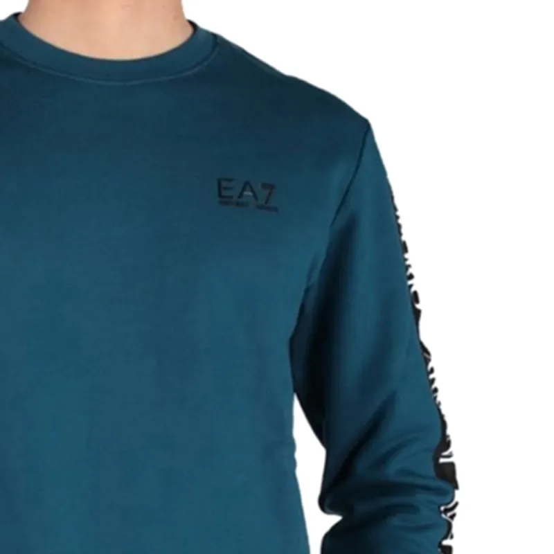 EMPORIO ARMANI EA7 Sweatshirt Men's Peacock Blue-4
