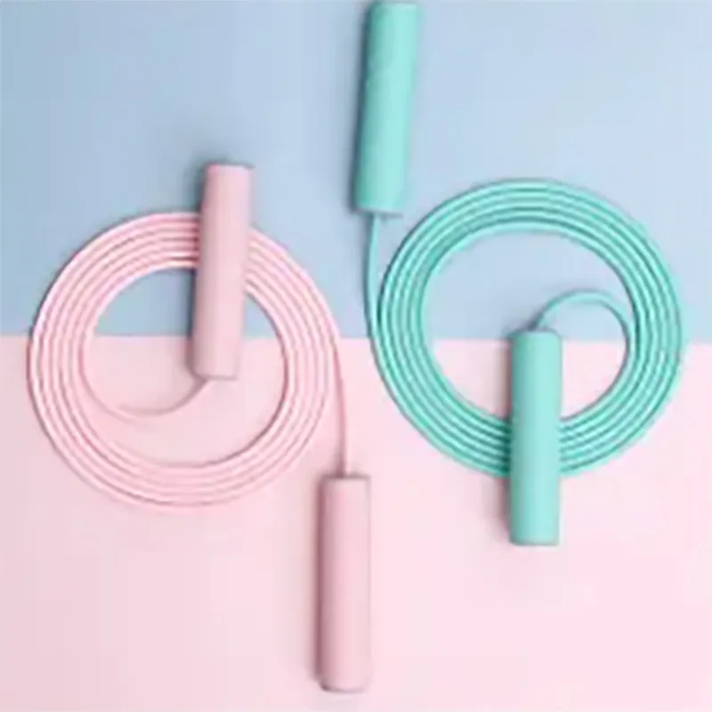 BSELEON Fitness Training Non Countable Jump Ropes Fitness Crowd Handle Material Silicone, Rope Material PVC 3m-3