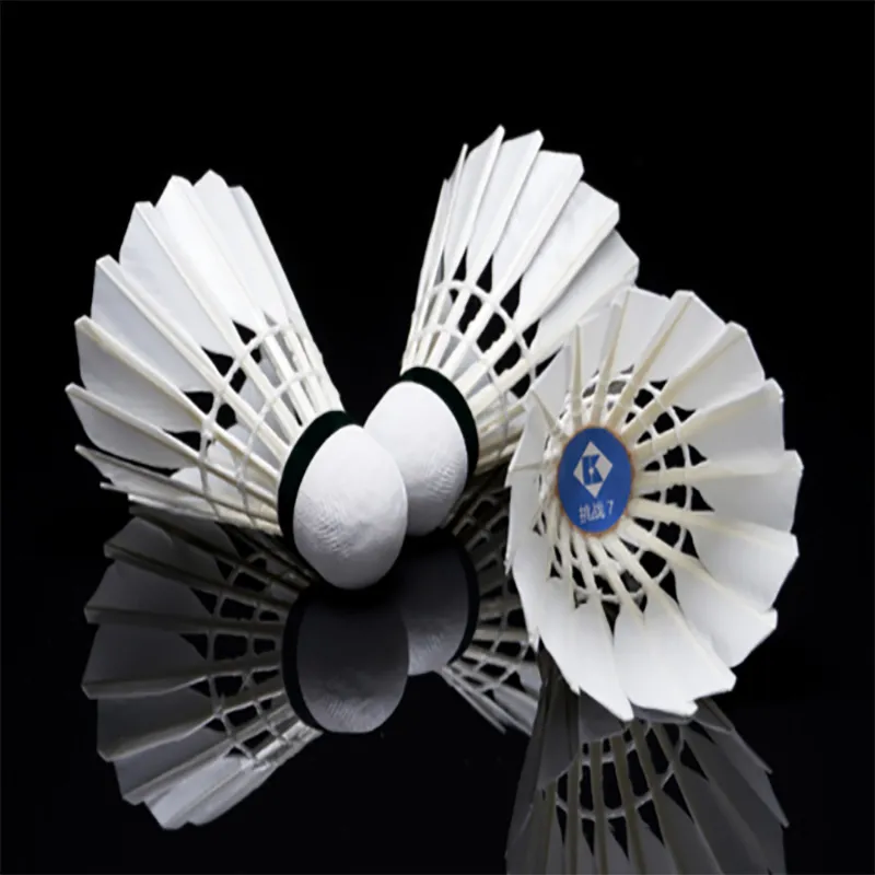 KUMPOO Challenge 7 Duck Feather Shuttlecock 12 Pack Duck Feather Training Shuttlecocks-8