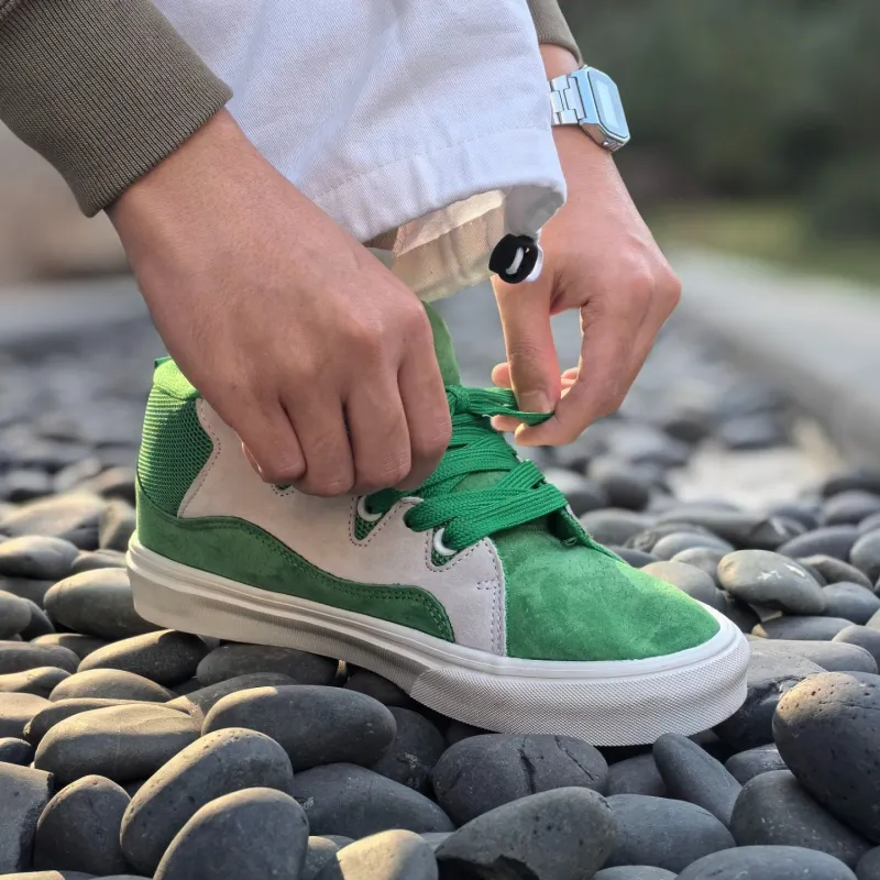 SUPSTORM Puffy Shoes Anti-Slip Wear-Resistant Mid-Top Skateboard Shoes Unisex-8