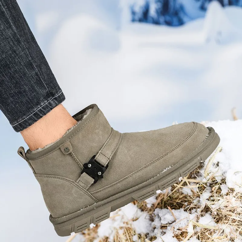 HLA Snow Boots Men Black/Sand-7