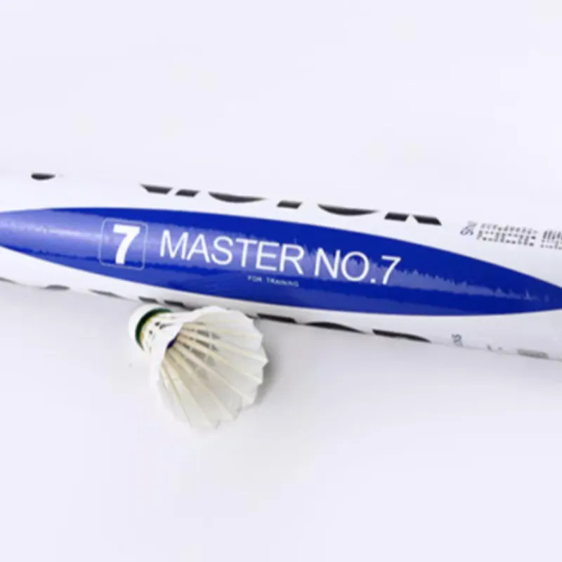VICTOR Master Collection MS7 Goose Feather Shuttlecock 12 Pack Goose Feather Training Shuttlecocks-3
