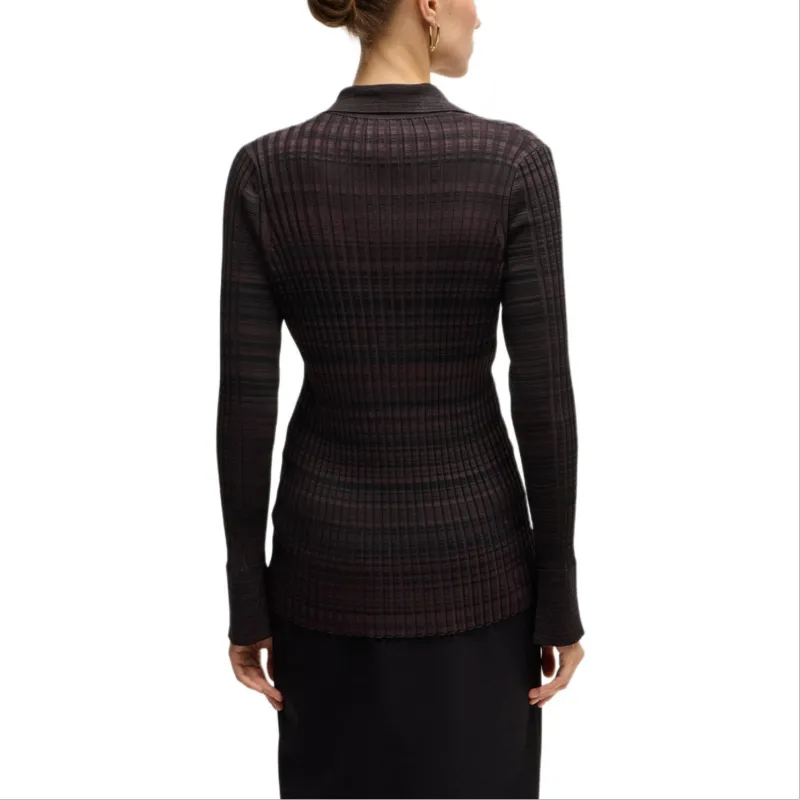 HUGO BOSS FW24 Knitwear Women's Dark Purple-2