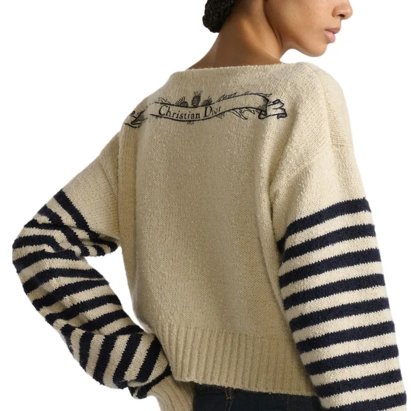 DIOR FW24 Sweater Women's Black White-5