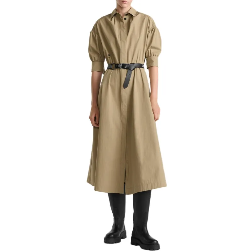 DIOR FW24 Short Sleeved Dresses Women's Beige-2