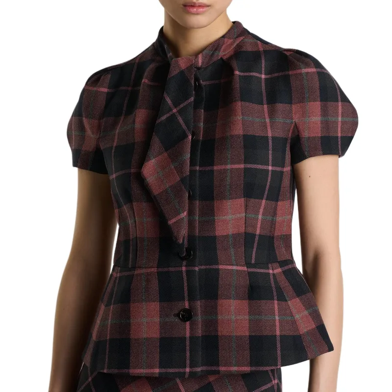 DIOR FW24 Jacket Women's Red Gray Mixed-3
